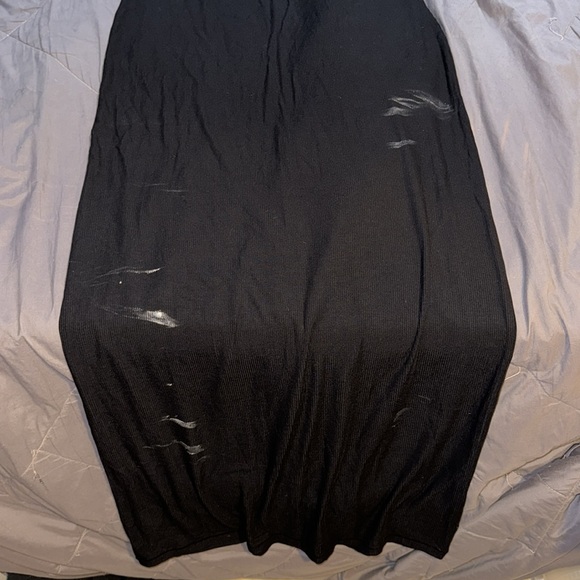 SKIMS Black Soft Lounge Lace Scoop Neck Maxi Dress - Picture 2 of 12